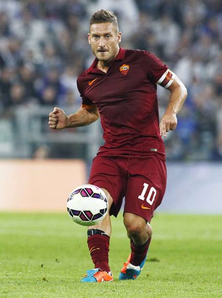 Francesco Totti, capitano della Roma: ha un contratto fino al 2016. LaPresse